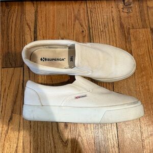 Superga Women's White Slip-On Shoes